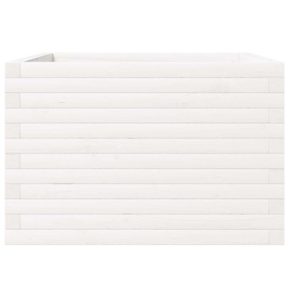 Jardinieră Grădină Albă - Lemn Masiv de Pin | Livrare Gratuită