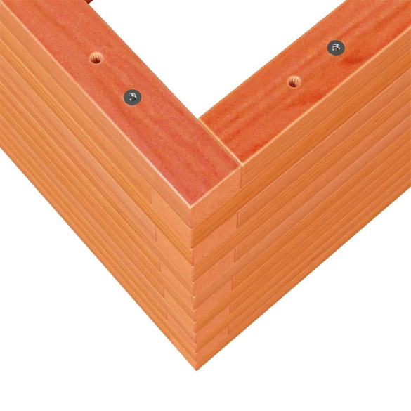 Jardinieră Grădină Lemn Masiv Pin - 70x70x46 cm - Maro