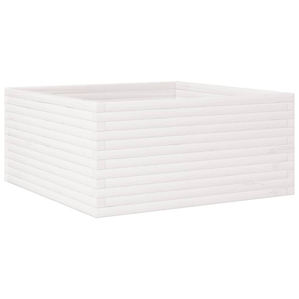 Jardinieră Grădină Albă - Lemn Masiv de Pin | Livrare Gratuită