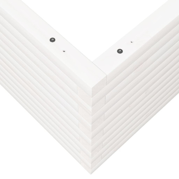 Jardinieră Grădină Albă - Lemn Masiv de Pin | Livrare Gratuită