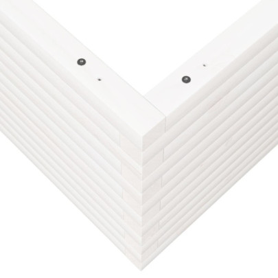 Jardinieră Grădină Albă - Lemn Masiv de Pin | Livrare Gratuită