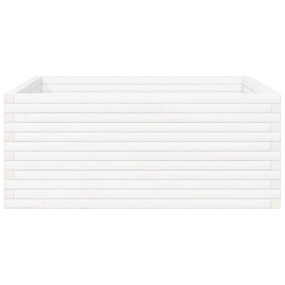 Jardinieră Grădină Albă - Lemn Masiv Pin - Livrare Gratuită