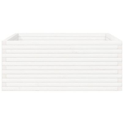 Jardinieră Grădină Albă - Lemn Masiv Pin - Livrare Gratuită