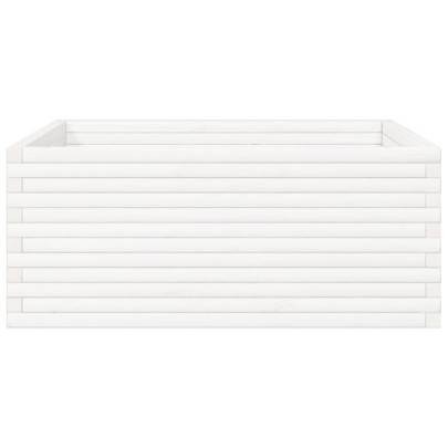 Jardinieră Grădină Albă - Lemn Masiv Pin - Livrare Gratuită