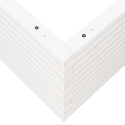 Jardinieră Grădină Albă - Lemn Masiv Pin - Livrare Gratuită