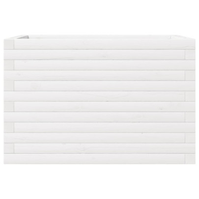 Jardinieră Grădină Albă din Lemn Masiv de Pin | Livrare Gratuită