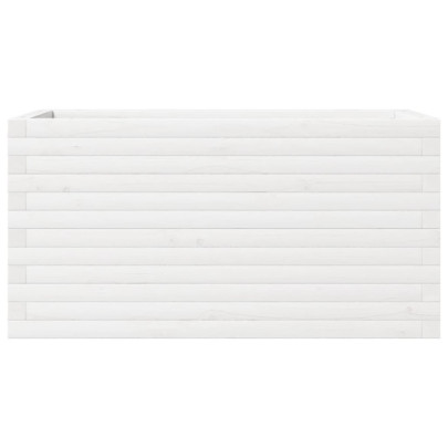 Jardinieră Grădină Albă - Lemn Masiv de Pin | Livrare Gratuită