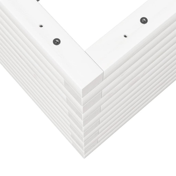 Jardinieră Grădină Albă - Lemn Masiv de Pin | Livrare Gratuită