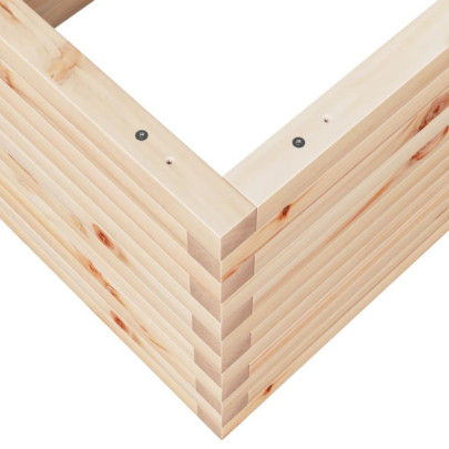 Jardinieră Grădină Lemn Masiv de Pin - 110x60x46 cm