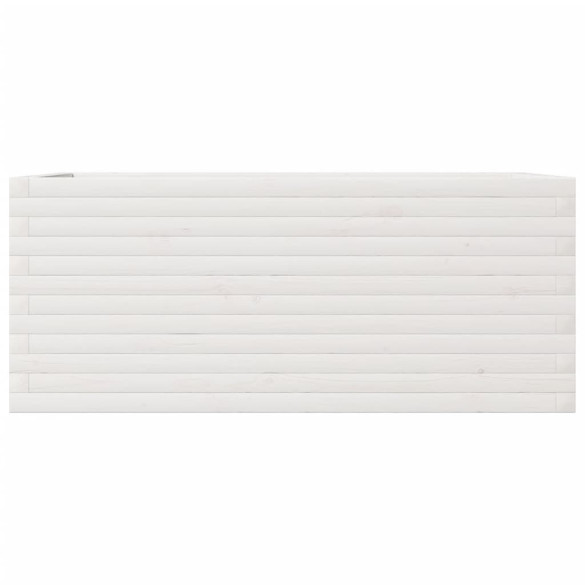 Jardinieră Grădină Albă - Lemn Masiv Pin 110x60x46 cm
