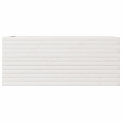 Jardinieră Grădină Albă - Lemn Masiv Pin 110x60x46 cm
