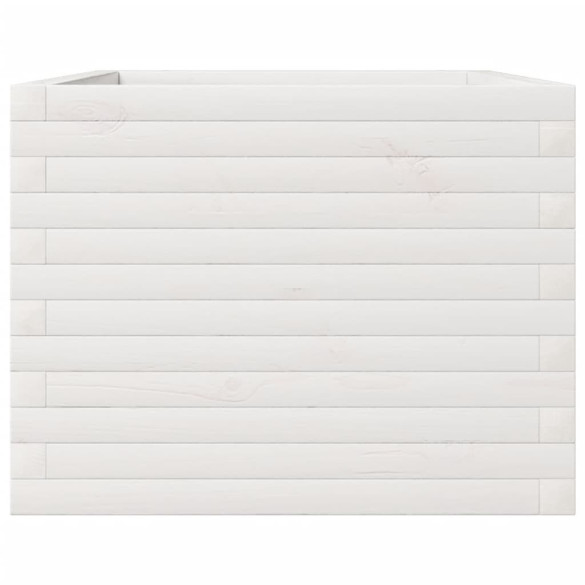Jardinieră Grădină Albă - Lemn Masiv Pin 110x60x46 cm