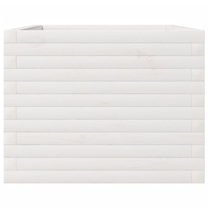 Jardinieră Grădină Albă - Lemn Masiv Pin 110x60x46 cm