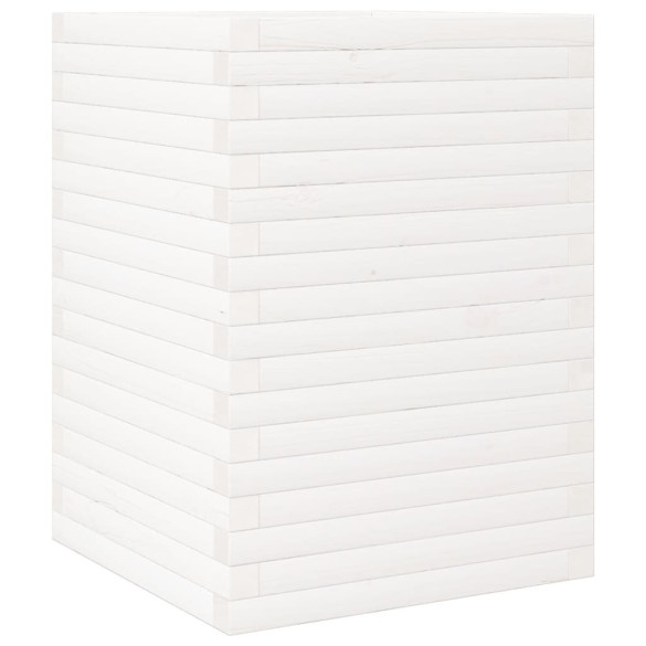 Jardinieră Grădină Albă - Lemn Masiv de Pin | Livrare Gratuită