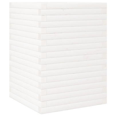 Jardinieră Grădină Albă - Lemn Masiv de Pin | Livrare Gratuită