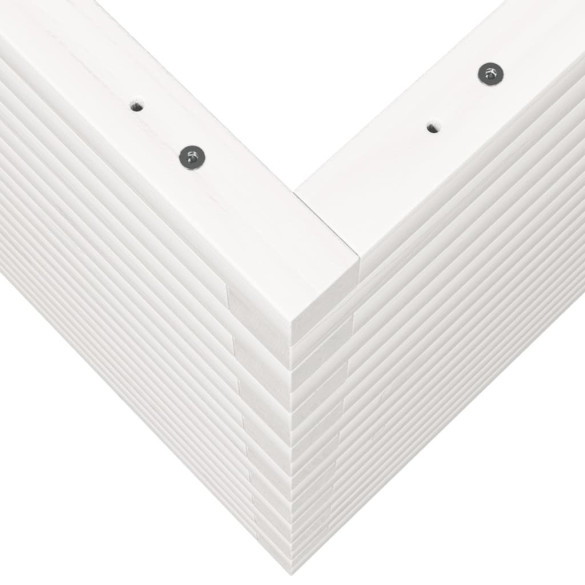 Jardinieră Grădină Albă - Lemn Masiv de Pin | Livrare Gratuită