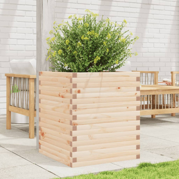Jardinieră Grădină Lemn Masiv Pin - 60x60x68,5 cm