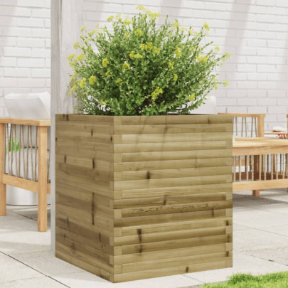 Jardinieră Grădină Lemn Pin Impregnat 60x60x68,5 cm