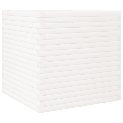 Jardinieră Grădină Albă - Lemn Masiv Pin | Livrare Gratuită