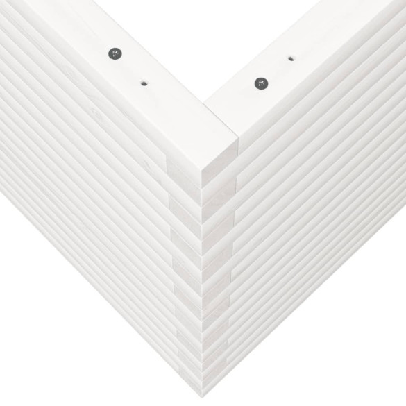 Jardinieră Grădină Albă - Lemn Masiv Pin | Livrare Gratuită