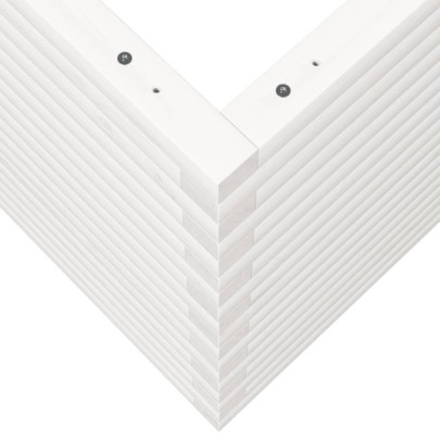 Jardinieră Grădină Albă - Lemn Masiv Pin | Livrare Gratuită