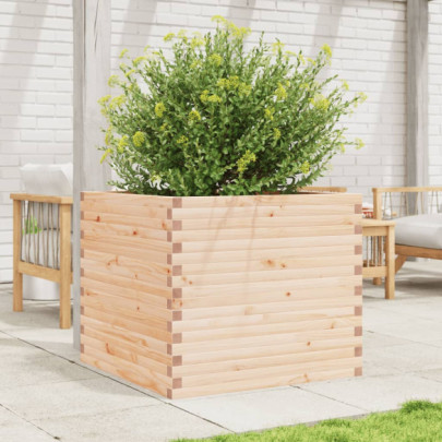 Jardinieră Grădină Lemn Masiv Pin 80x80 cm - Livrare Gratuită