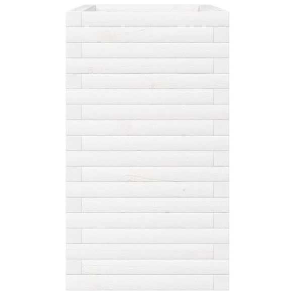 Jardinieră Grădină Albă - Lemn Masiv de Pin - Livrare Gratuită