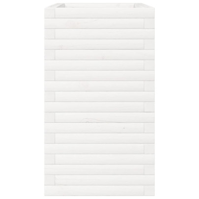 Jardinieră Grădină Albă - Lemn Masiv de Pin - Livrare Gratuită