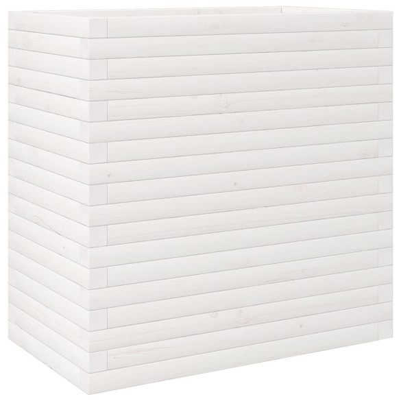 Jardinieră Grădină Albă - Lemn Masiv de Pin - Livrare Gratuită