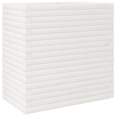 Jardinieră Grădină Albă - Lemn Masiv de Pin - Livrare Gratuită