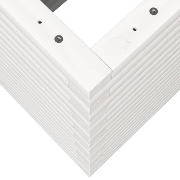 Jardinieră Grădină Albă - Lemn Masiv de Pin - Livrare Gratuită