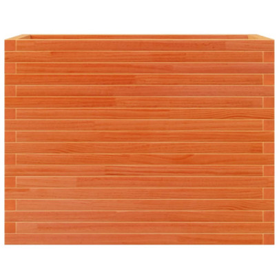 Jardinieră Grădină Lemn Masiv Pin - Maro Ceruit 90x40x68,5 cm