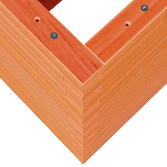 Jardinieră Grădină Lemn Masiv Pin - Maro Ceruit 90x40x68,5 cm