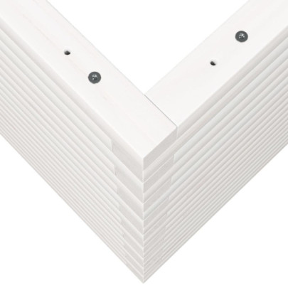 Jardinieră Grădină Albă Lemn Masiv Pin - 90x60x68,5 cm