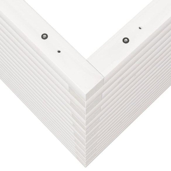 Jardinieră Grădină Albă - Lemn Masiv de Pin - Livrare Gratuită