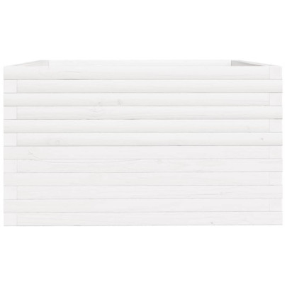 Jardinieră Grădină Albă - Lemn Masiv Pin - Livrare Gratuită