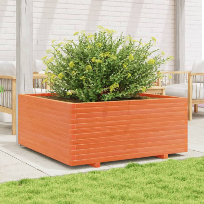 Jardinieră Grădină Lemn Masiv Pin - 110x110x49,5 cm