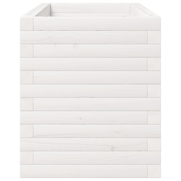 Jardinieră Grădină Albă - Lemn Masiv de Pin | Livrare Gratuită