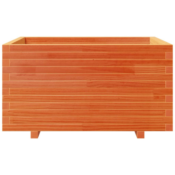 Jardinieră Grădină Lemn Masiv Pin Maro - 90x60x49,5 cm