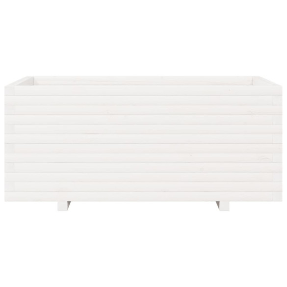 Jardinieră Grădină Albă - Lemn Masiv Pin - Livrare Gratuită