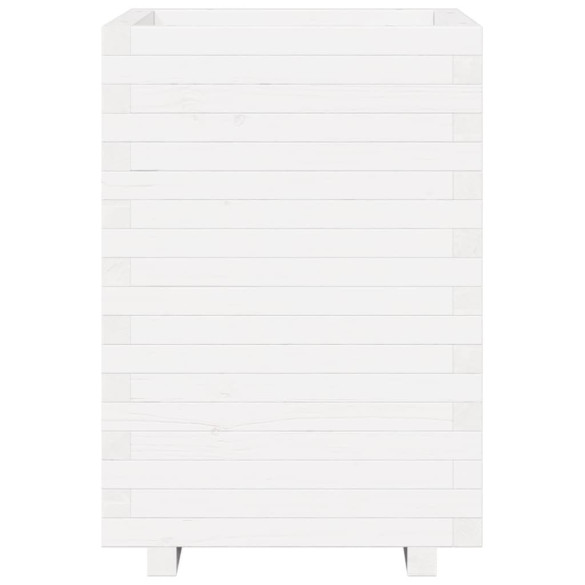 Jardinieră Grădină Albă - Lemn Masiv de Pin - Livrare Gratuită