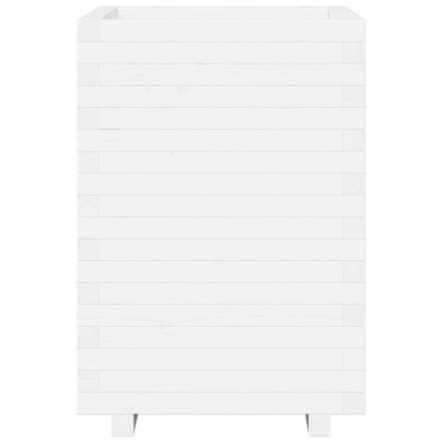 Jardinieră Grădină Albă - Lemn Masiv de Pin - Livrare Gratuită