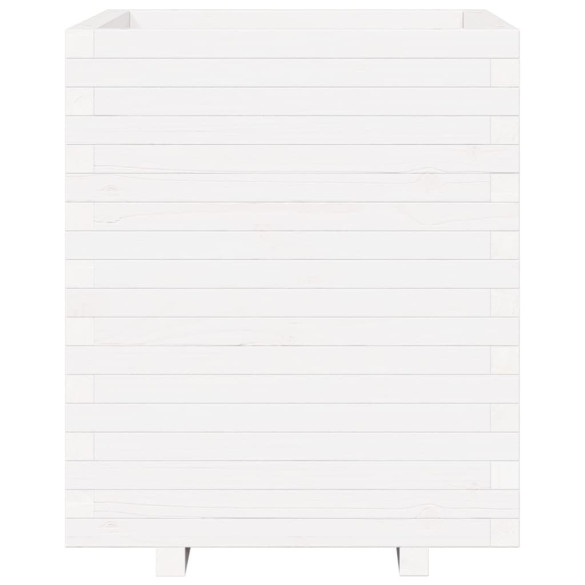 Jardinieră Grădină Albă - Lemn Masiv de Pin | Livrare Gratuită