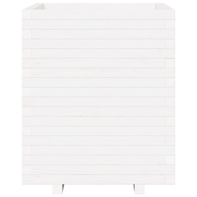 Jardinieră Grădină Albă - Lemn Masiv de Pin | Livrare Gratuită