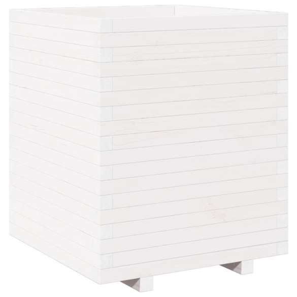 Jardinieră Grădină Albă - Lemn Masiv de Pin | Livrare Gratuită