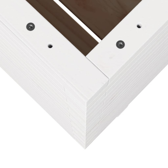 Jardinieră Grădină Albă - Lemn Masiv de Pin | Livrare Gratuită