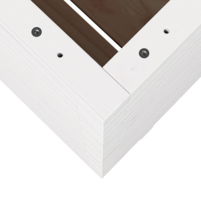 Jardinieră Grădină Albă - Lemn Masiv de Pin | Livrare Gratuită