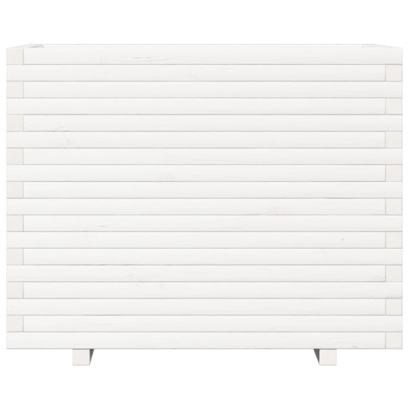 Jardinieră Grădină Albă - Lemn Masiv de Pin | Livrare Gratuită