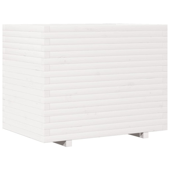 Jardinieră Grădină Albă - Lemn Masiv de Pin | Livrare Gratuită