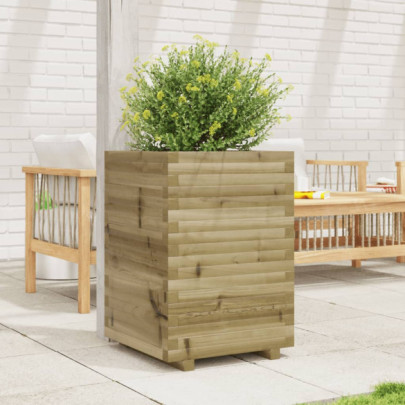 Jardinieră Grădină Lemn Pin Impregnat 50x50x72 cm